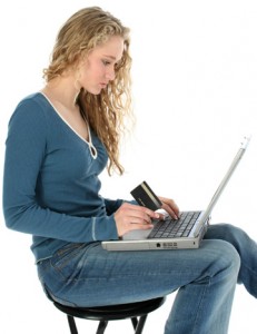 sexy girl with notebook, sexy girl online shopping