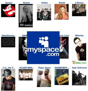 Myspace advertising 2009