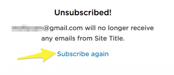 How to put an unsubscribe link in an email