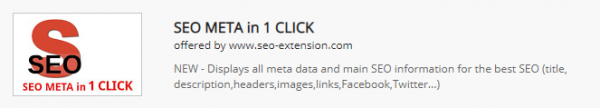 SEO Chrome Extension 
