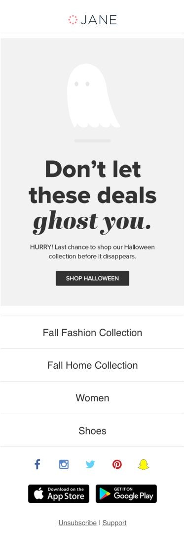 halloween email
