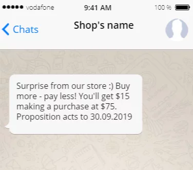 coupons by text messages