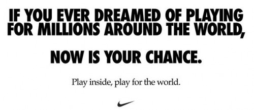 Nike's tagline 