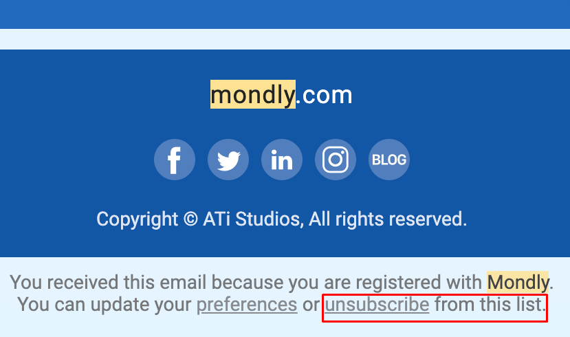 Availability-for-unsubscribing